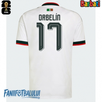 Mexic Orbelin Pineda #17 Tricou Fotbal Replică Mondial 2026 Barbati Deplasare